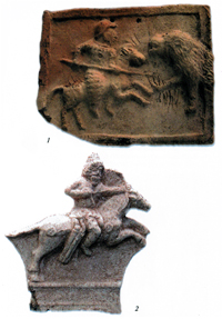 Воины двух основных видов парфянской конницы