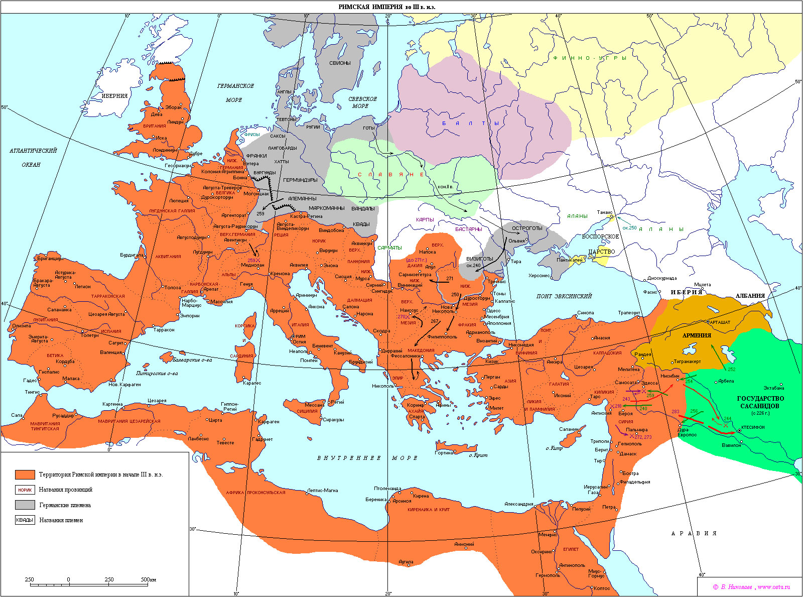 Карты древнего Рима – III — Римская Слава