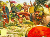 Кельтская пехота атакует римлян
