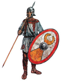 Воин дворцовых вспомогательных войск (auxilia palatinae)