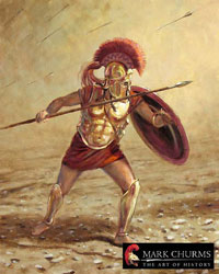 Спартанец Диенек в Фермопильском сражении, 480 г. до н.э.