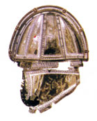 Посеребренный шлем всадника из Кончести в Румынии