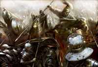 Кельты атакуют римских легионеров