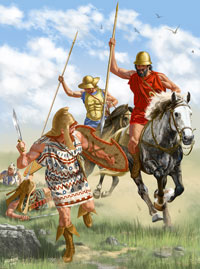 Сражение фиванской кавалерии и фракийского мечника