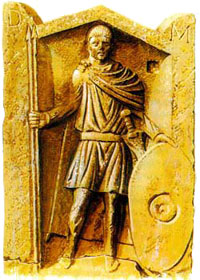 Надгробие и Аврелия Судеценция из XI Клавдиева легиона. Аквилея
