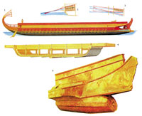 Реконструированная модель «шестнадцатирядного» корабля