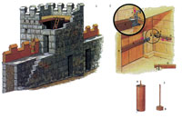 Реконструкция части стен и одной из башен в Гифтокастро