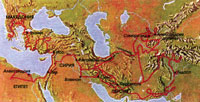 Карта военных походов Александра