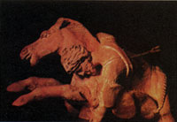 Южноиталийская терракотовая статуэтка, изображающая раненого нумидийского всадника