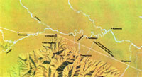 Карта местности между Ломелло и Фиденцей, на которой отчетливо видна стратегическая важность Страделлы