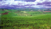Вид на долину р. Форторе с места, где стоял Геруний