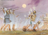 Римская пехота в битве при Пидне, 168 г. до н.э.