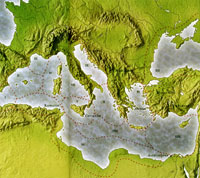 Средиземноморье, разделенное на 13 зон