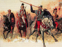 Кавалерия Веспасиана преследует бегущую армию Вителлия после сражения под Кремоной, октябрь 69 г. н.э.