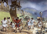 Легионеры строят пограничный форт, 120 г. н.э.