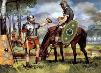 Легионер и кавалерист во время военной кампании, 150-е гг. н.э.