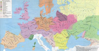 Этническая карта Европы I-II вв. н.э.